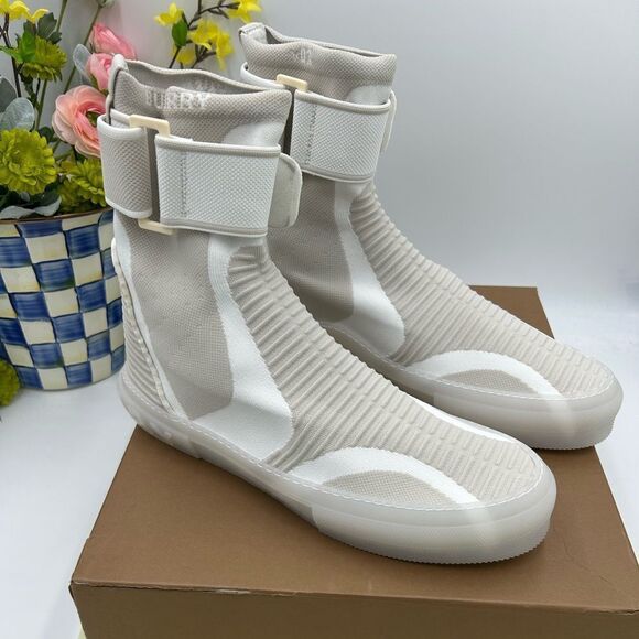 Men’s Burberry knitted sub high top sock sneakers size 46 - Picture 1 of 9